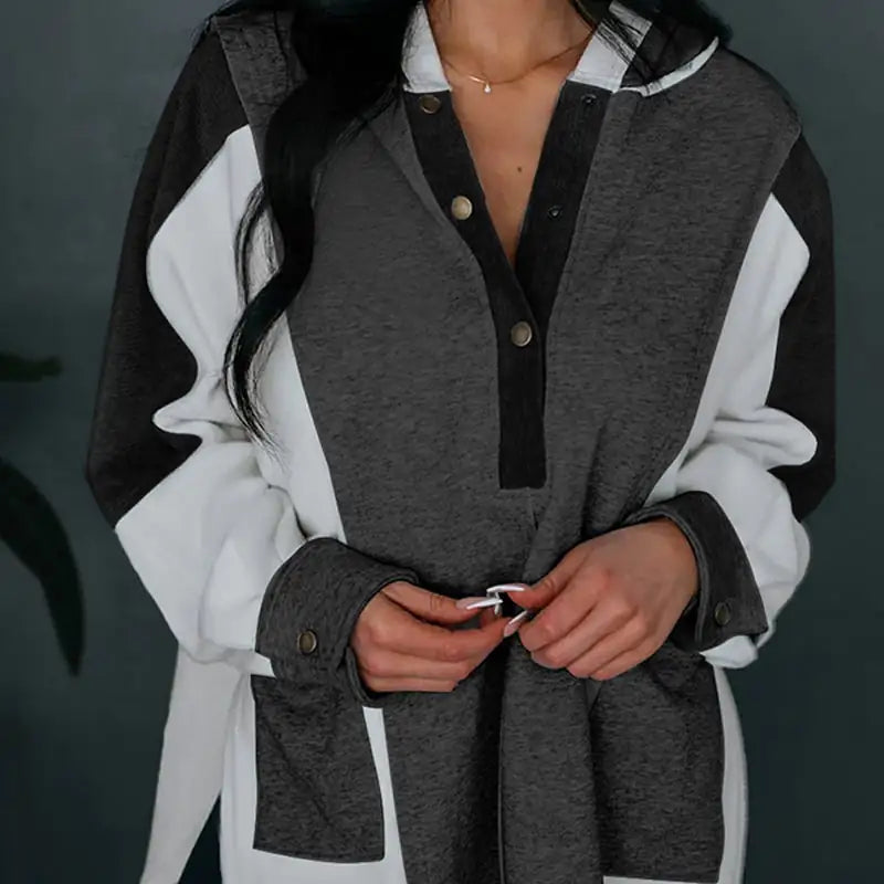Suéter con Capucha Oversize para Ocio