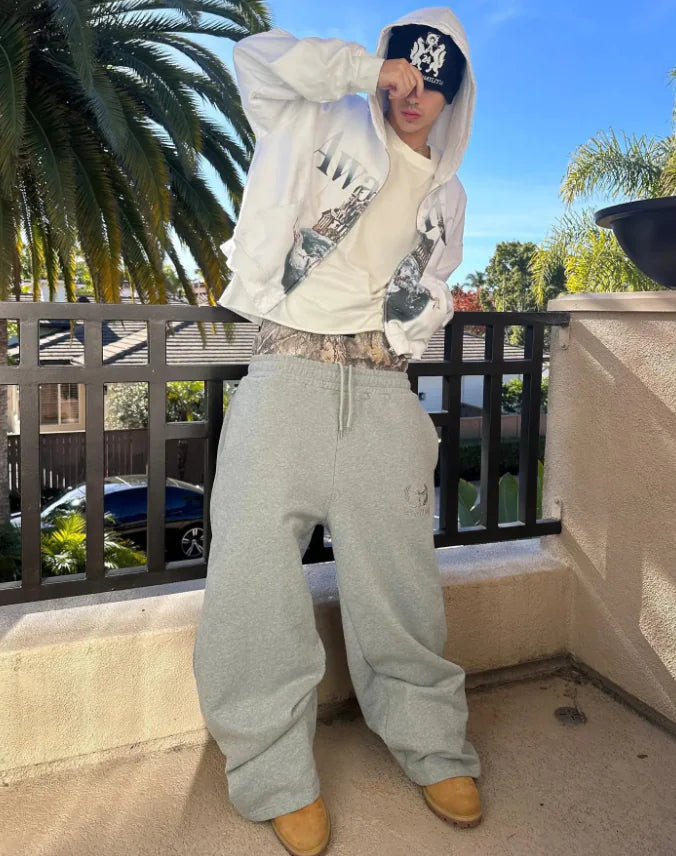 Hip Hop Camo Double Waist Pants