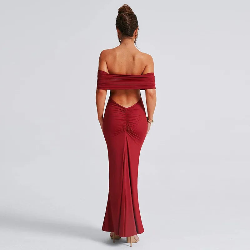 Vestido Elegante con Espalda Abierta para Mujer
