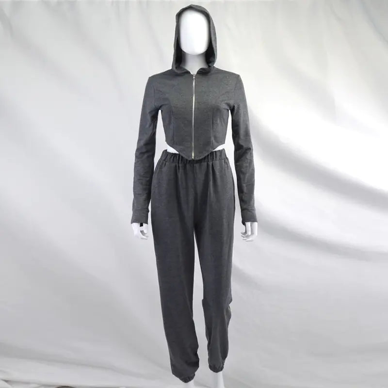 Conjunto Sudadera y Pantalón Cintura Alta