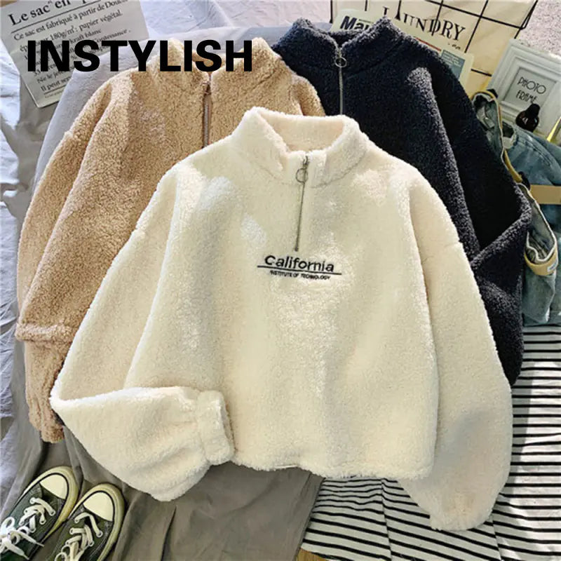 Sudadera con Capucha de Forro Polar con Bordado