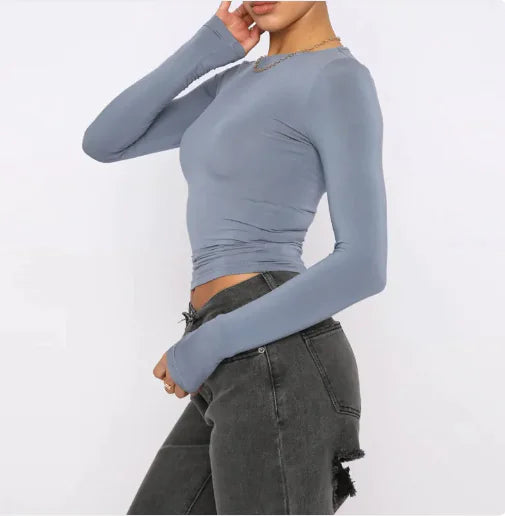 Jersey Slim de Manga Larga
