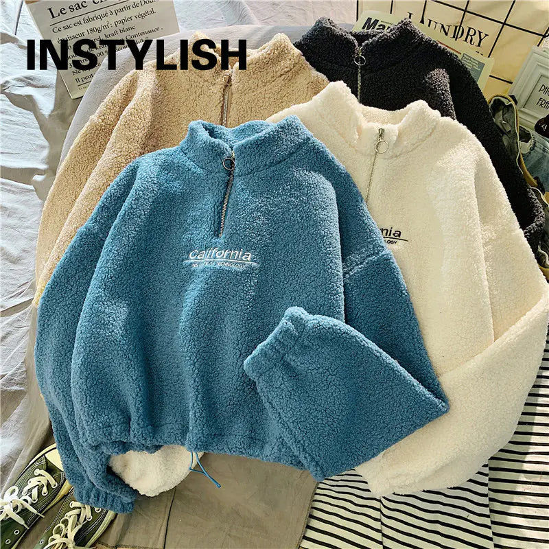 Sudadera con Capucha de Forro Polar con Bordado