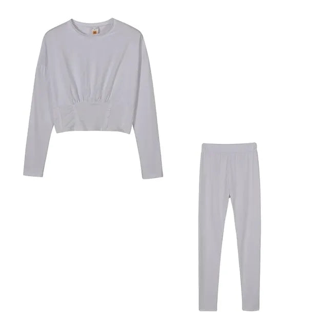 Conjunto Deportivo Casual de Dos Piezas para Otoño
