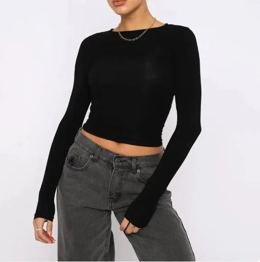 Jersey Slim de Manga Larga