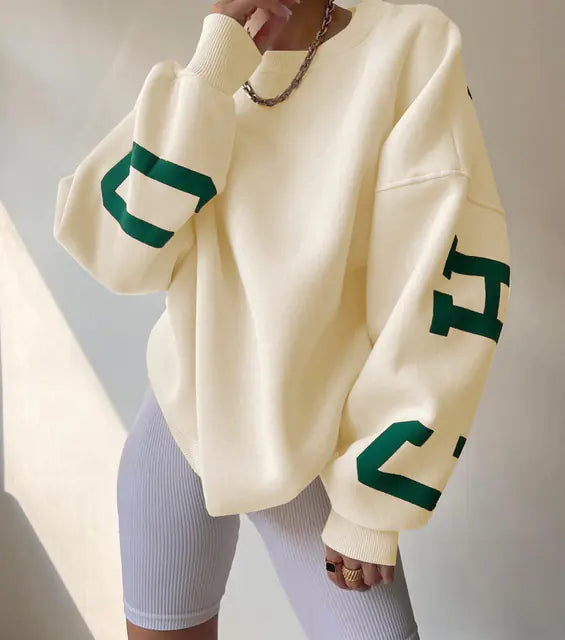 Suéter Holgado de Lana Y2K