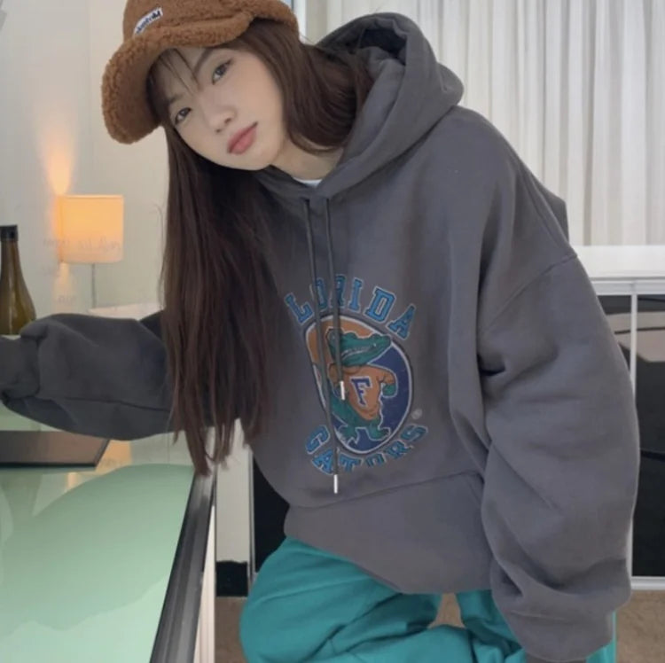 Women's Hooded Sweater - Printed and Versatile Design