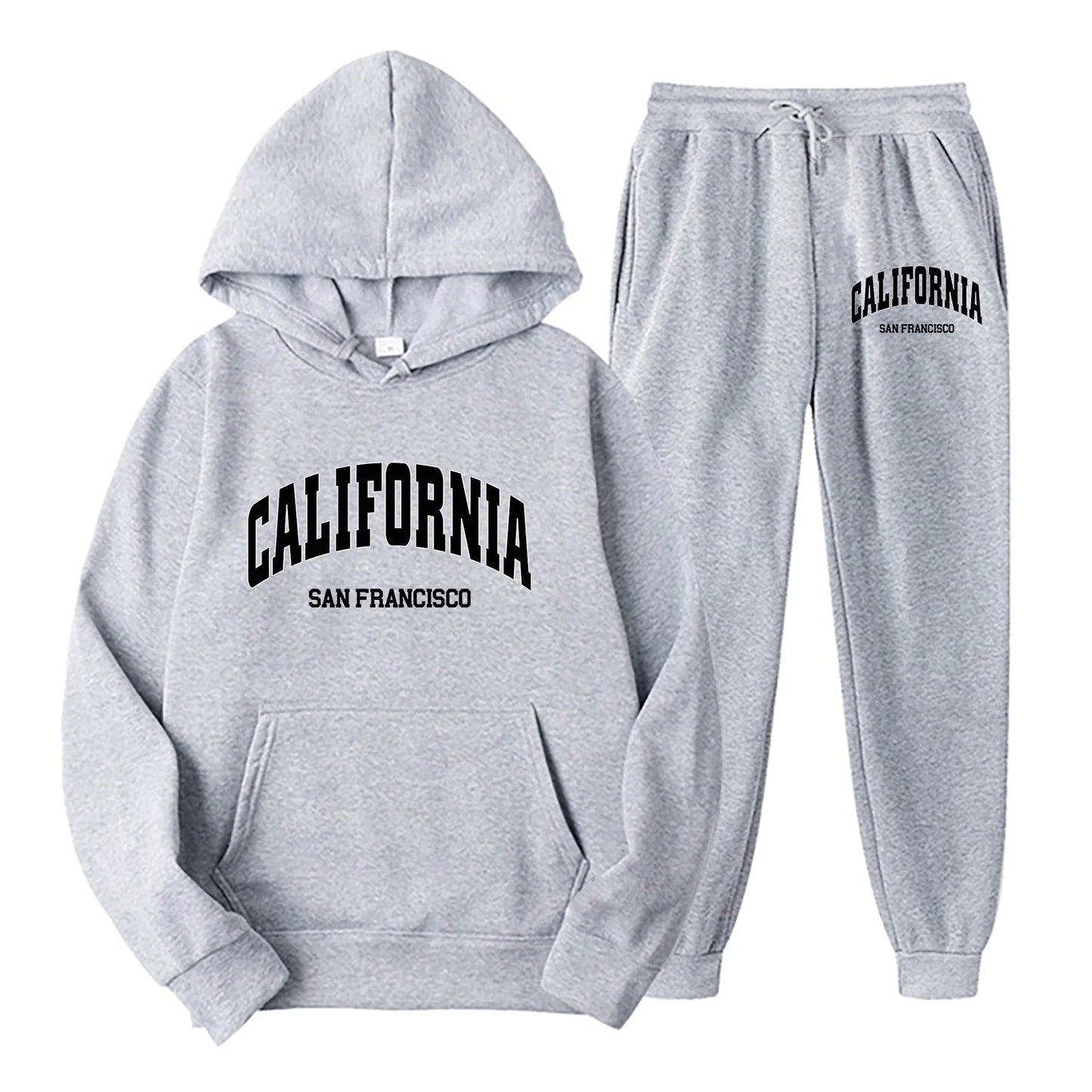 Conjunto de Sudadera con Capucha y Pantalón Jogger