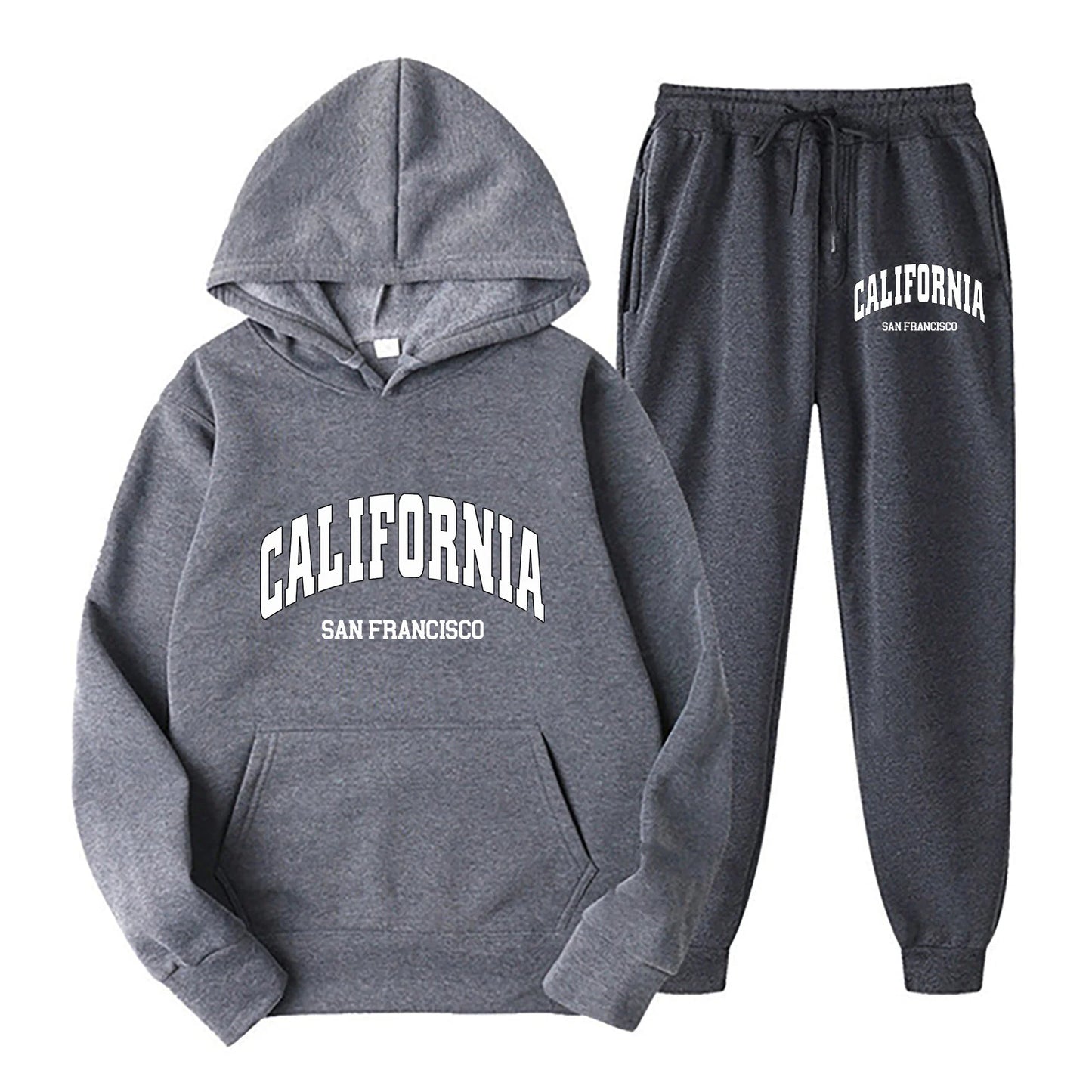 Conjunto de Sudadera con Capucha y Pantalón Jogger