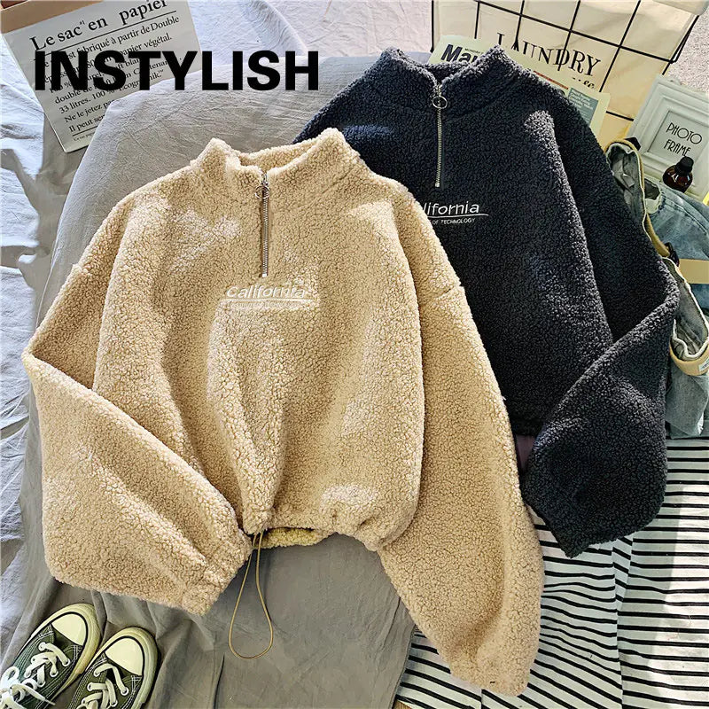 Sudadera con Capucha de Forro Polar con Bordado