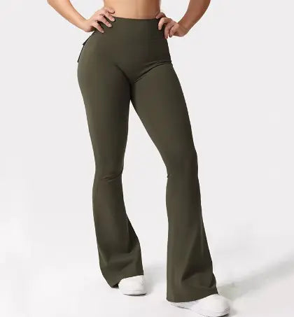 Leggings de Yoga de Pierna Ancha y Alta Elasticidad