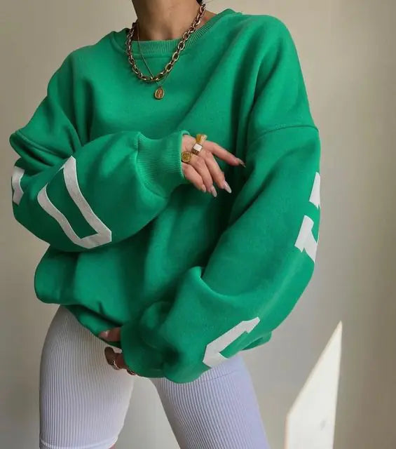 Suéter Holgado de Lana Y2K