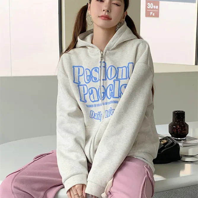Chaqueta de Cárdigan con Capucha de Terciopelo