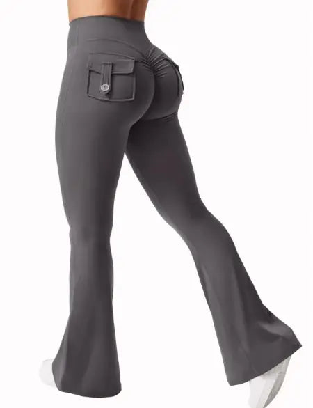 Leggings de Yoga de Pierna Ancha y Alta Elasticidad