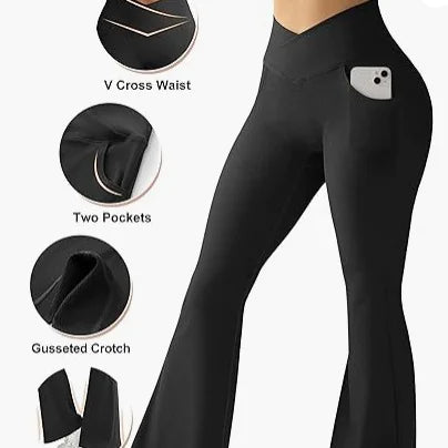 Pantalones de Yoga Acanalados
