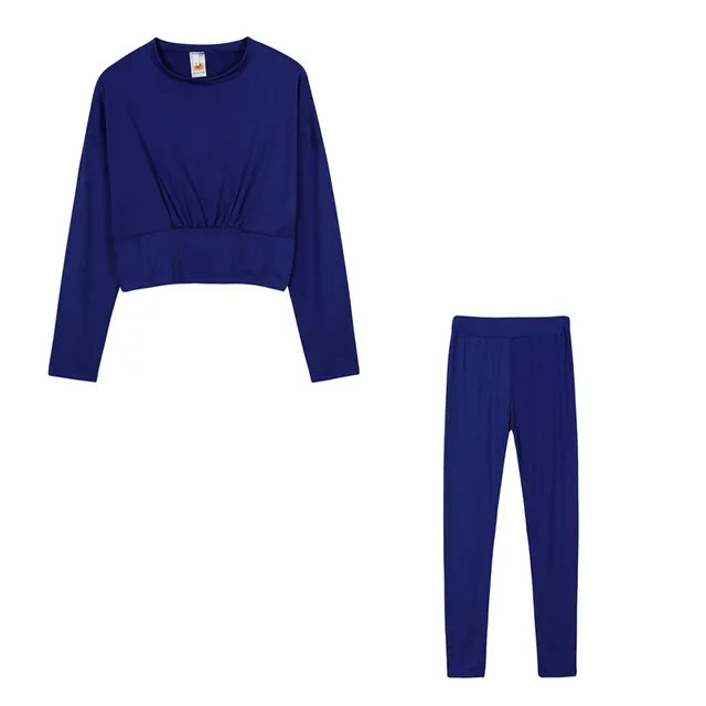 Conjunto Deportivo Casual de Dos Piezas para Otoño
