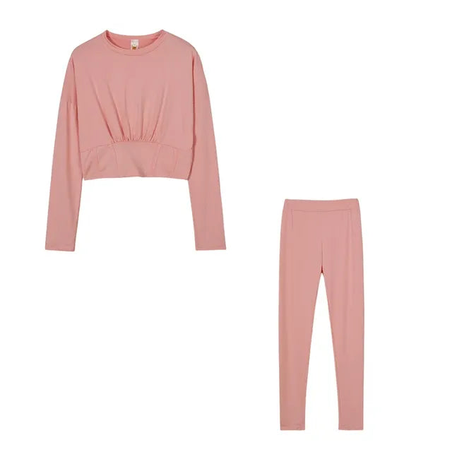 Conjunto Deportivo Casual de Dos Piezas para Otoño