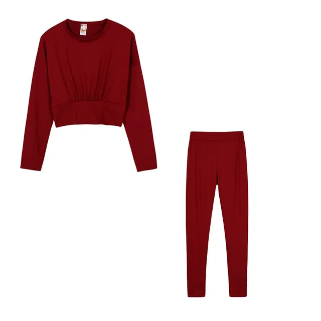 Conjunto Deportivo Casual de Dos Piezas para Otoño