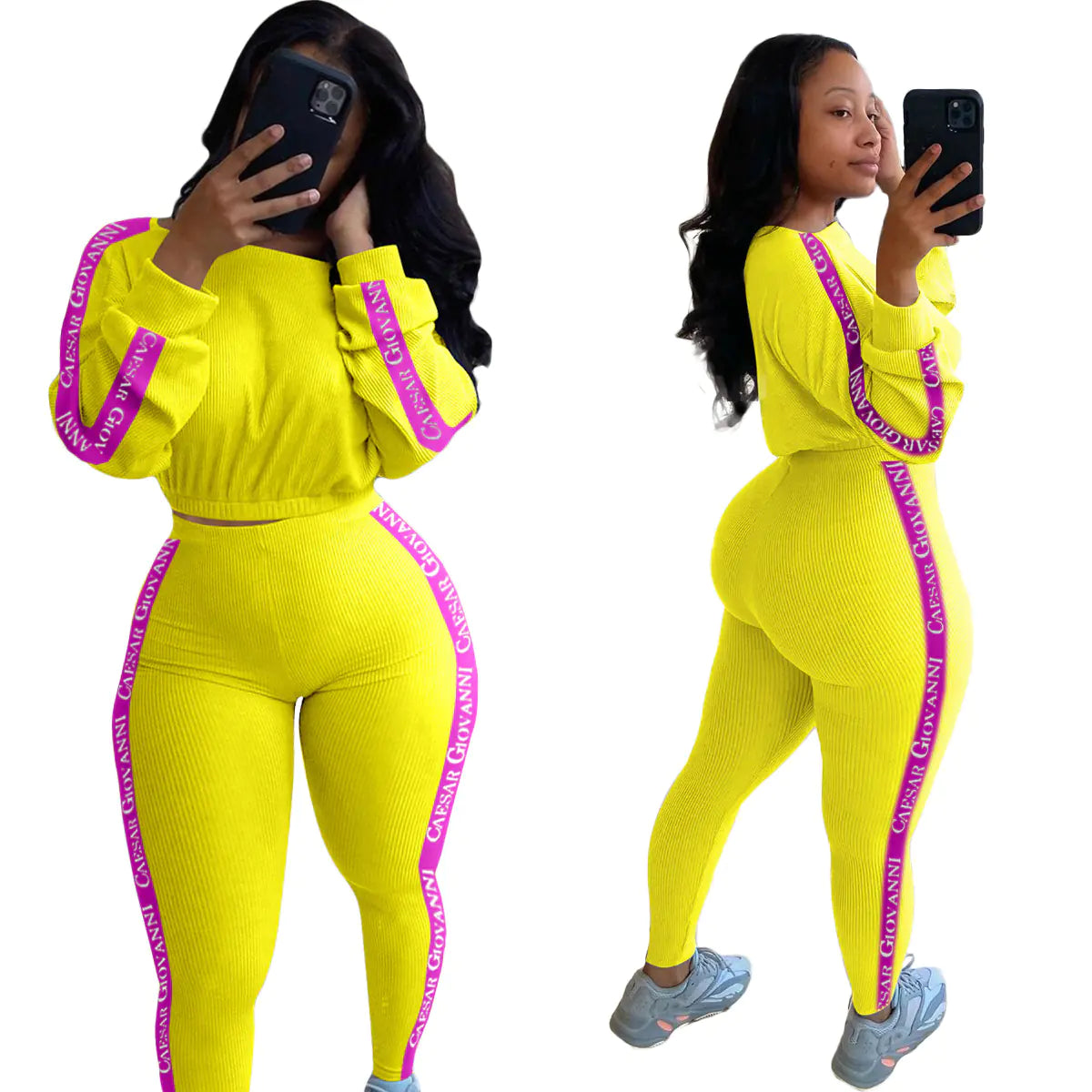 Conjunto Deportivo de Moda Ribeteado