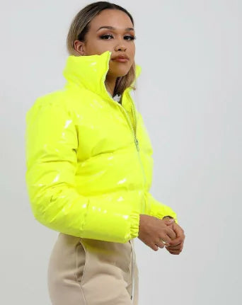 Chaqueta Corta Acolchada Brillante