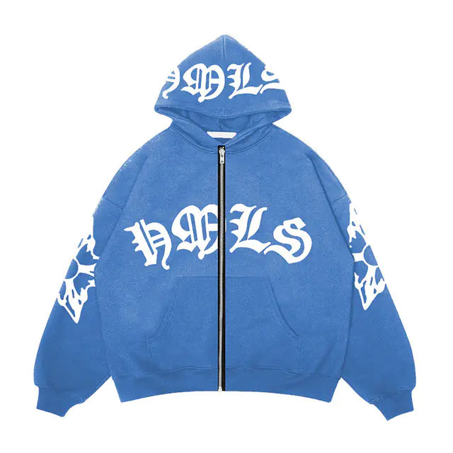 Chaqueta Vintage Hip Hop Y2K para Mujer - Sudadera con Capucha Casual
