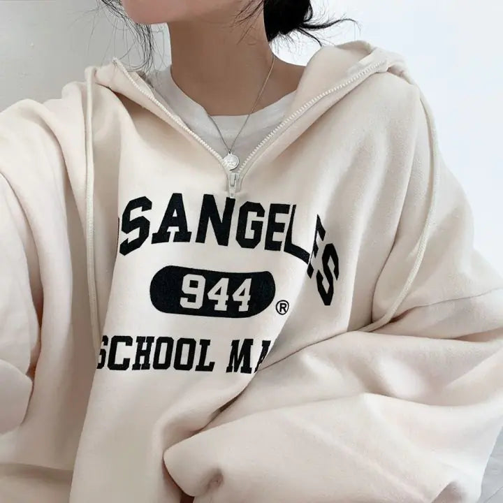 Hooded Padded Fleece Jacket for Women with Zipper