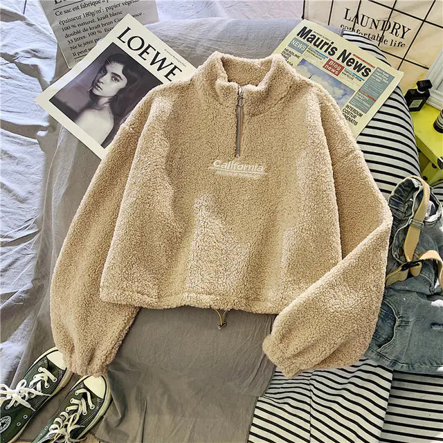 Sudadera con Capucha de Forro Polar con Bordado