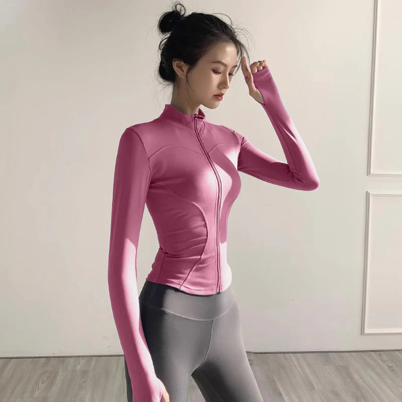 Chaqueta Deportiva Crop Ligera Mujer