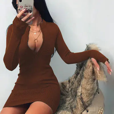 Vestido Slim con Cremallera