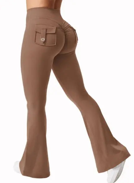Leggings de Yoga de Pierna Ancha y Alta Elasticidad