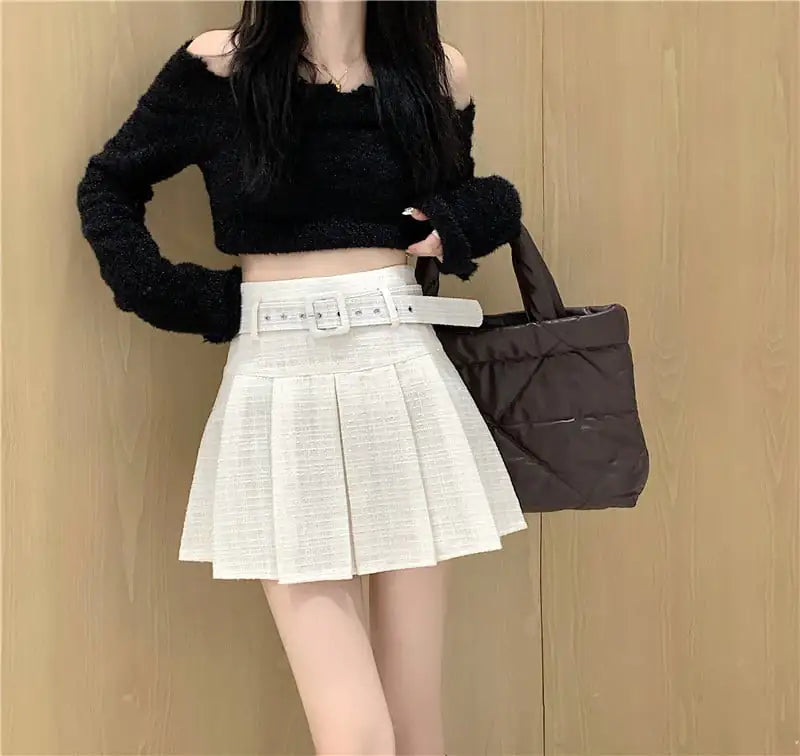 Falda Midi Plisada para Mujer