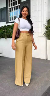 High Waist Wide Leg Trousers for Women with Style