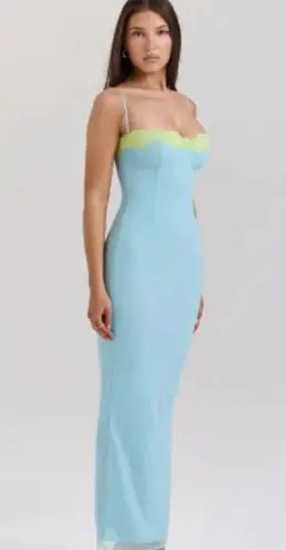 Vestido A-line Naranja