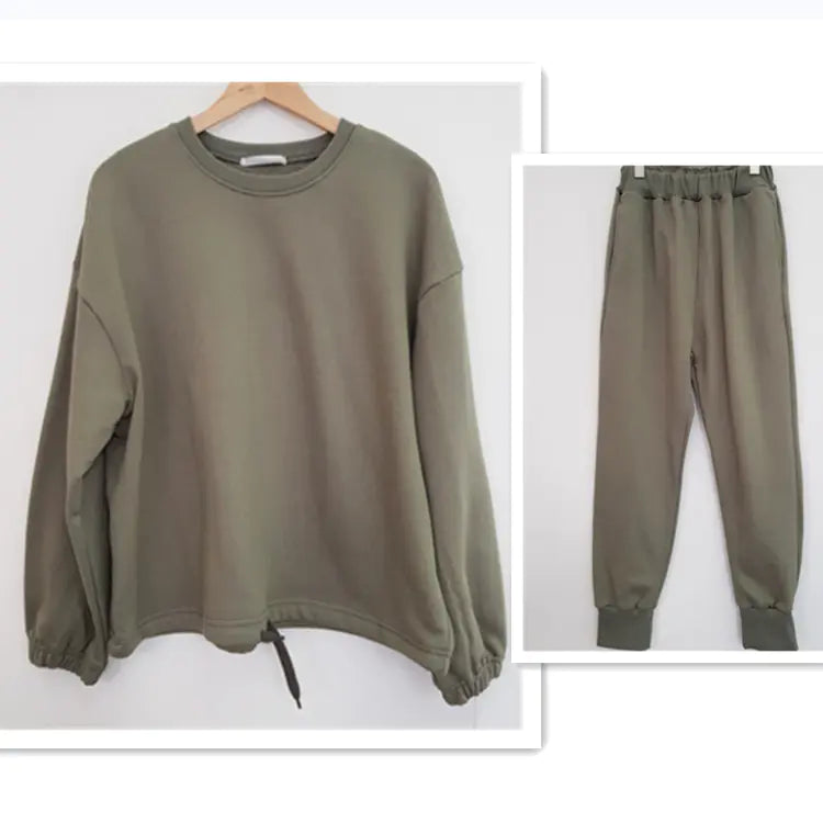 Conjunto de Sudadera Casual y Pantalones Jogger