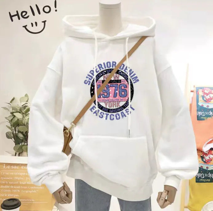 Women's Hooded Sweater - Printed and Versatile Design
