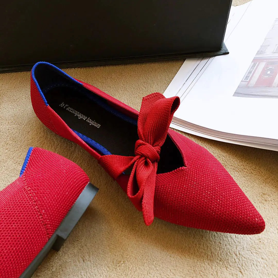 Mocasines Planos con Lazo