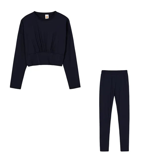 Conjunto Deportivo Casual de Dos Piezas para Otoño