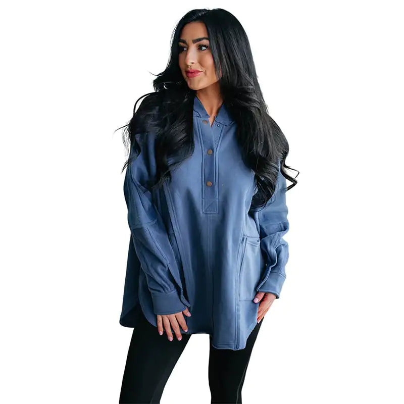 Suéter con Capucha Oversize para Ocio