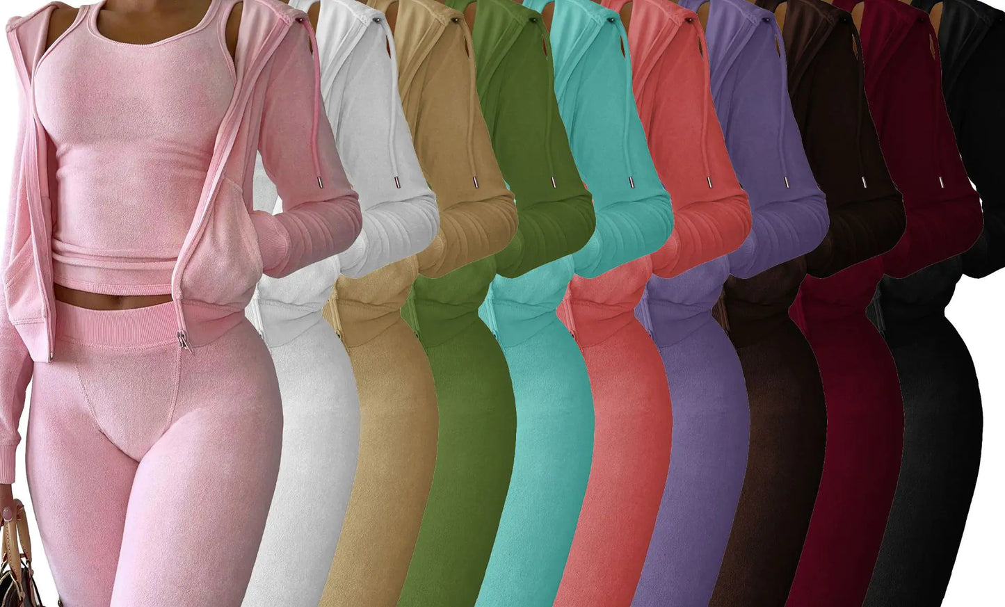 Conjunto de Chaleco con Capucha en Otoño Invierno