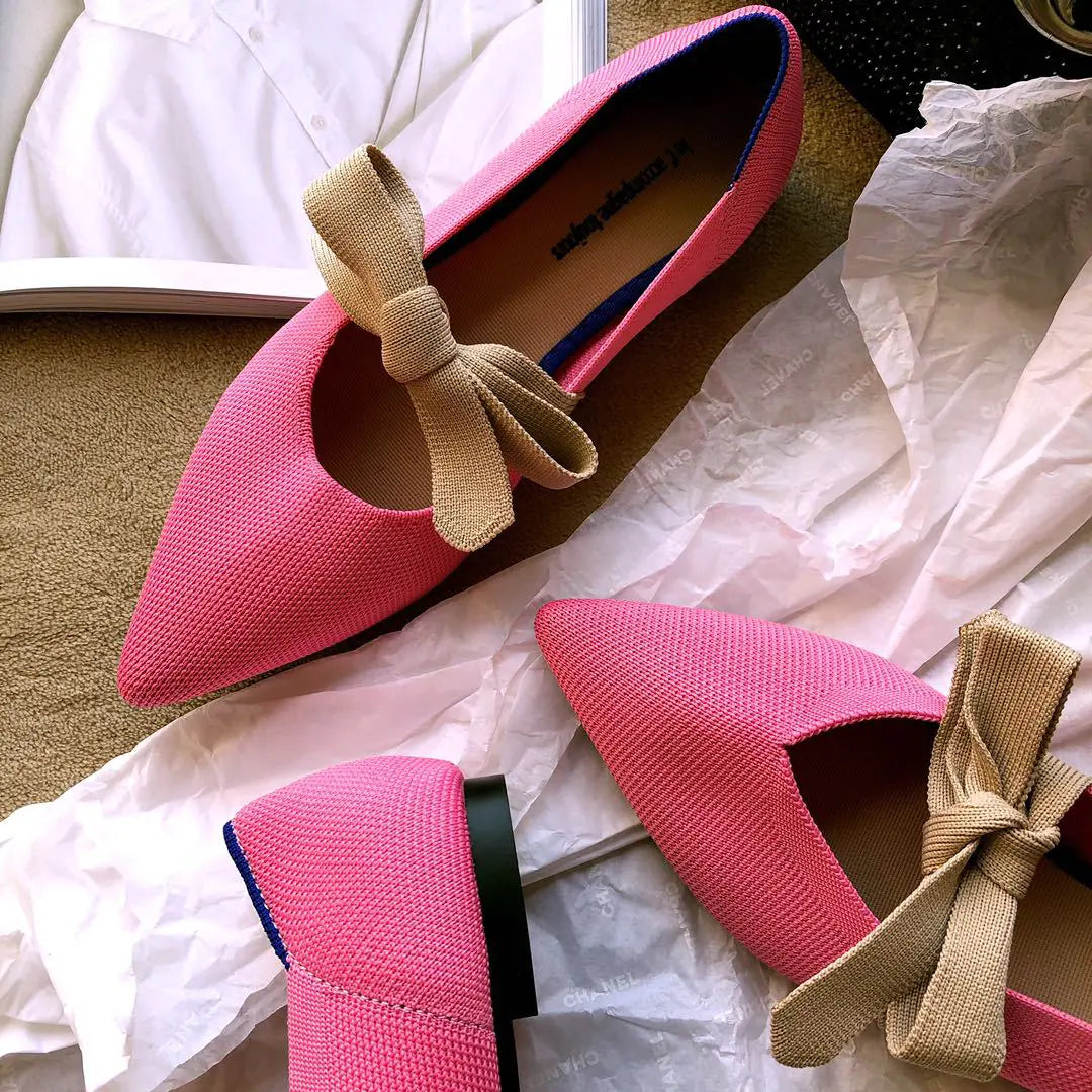 Mocasines Planos con Lazo