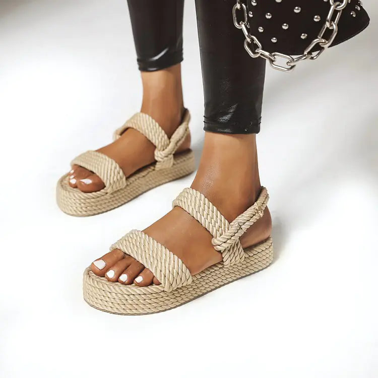 Sandalias de Cuerda -Tejidos de Lino