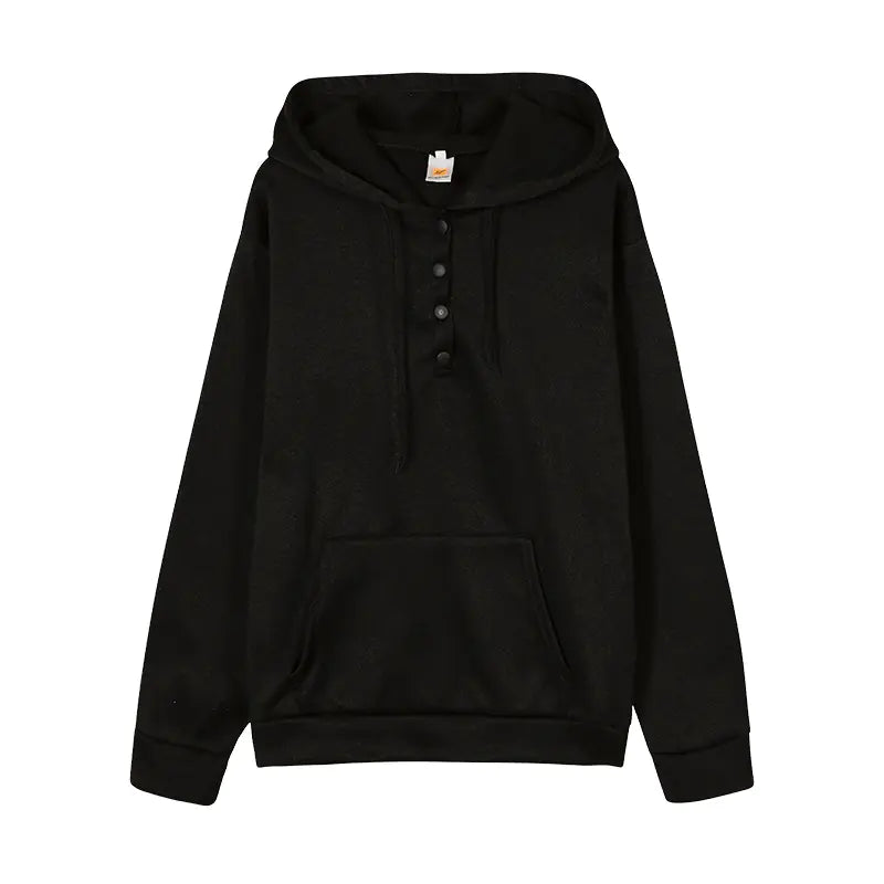 Sudadera con Capucha Casual de Manga Larga