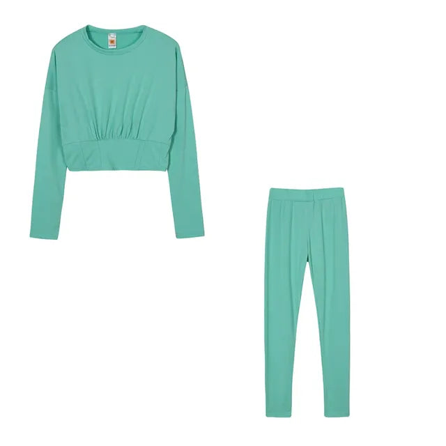 Conjunto Deportivo Casual de Dos Piezas para Otoño