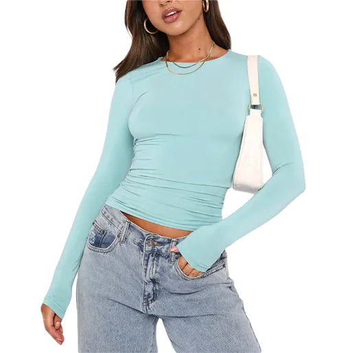 Jersey Slim de Manga Larga