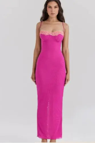 Vestido A-line Naranja