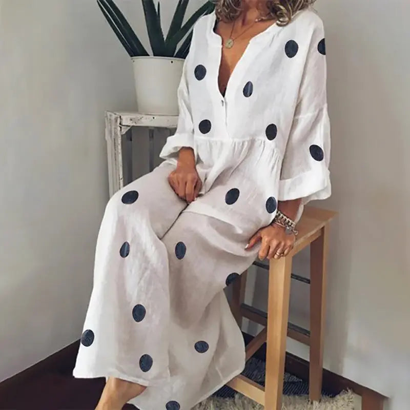 Vestido Maxi Estampado Bohemio