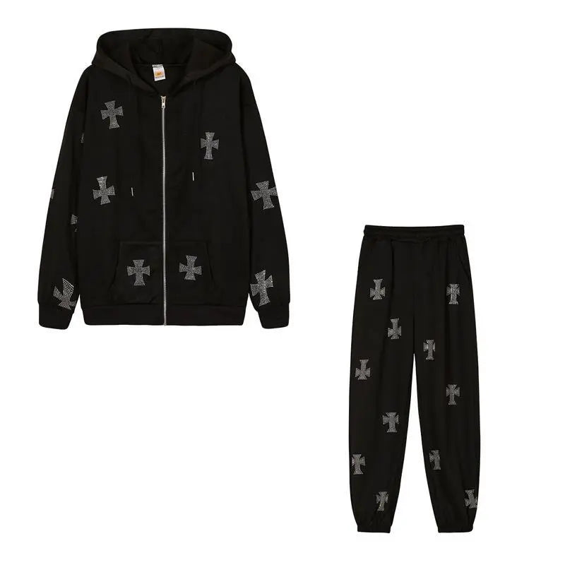 Conjunto de Dos Piezas con Diseño de Cruz