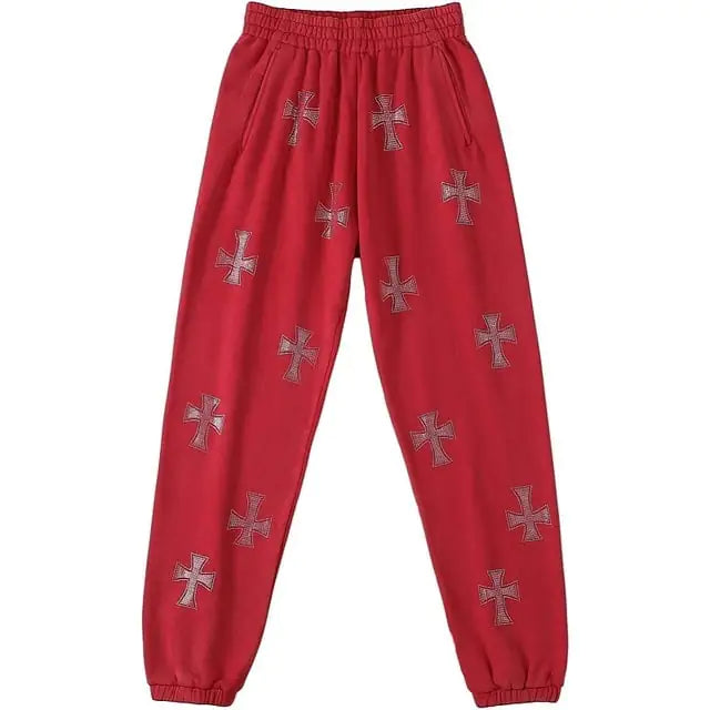 Sudadera con Capucha y Cremallera de Estrás en Forma de Cruz