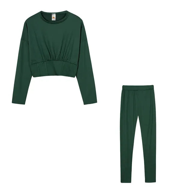 Conjunto Deportivo Casual de Dos Piezas para Otoño