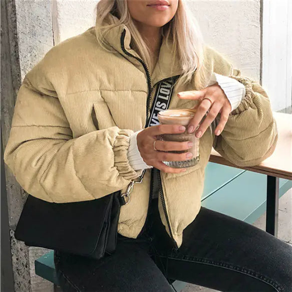 Chaqueta Acolchada de Pana